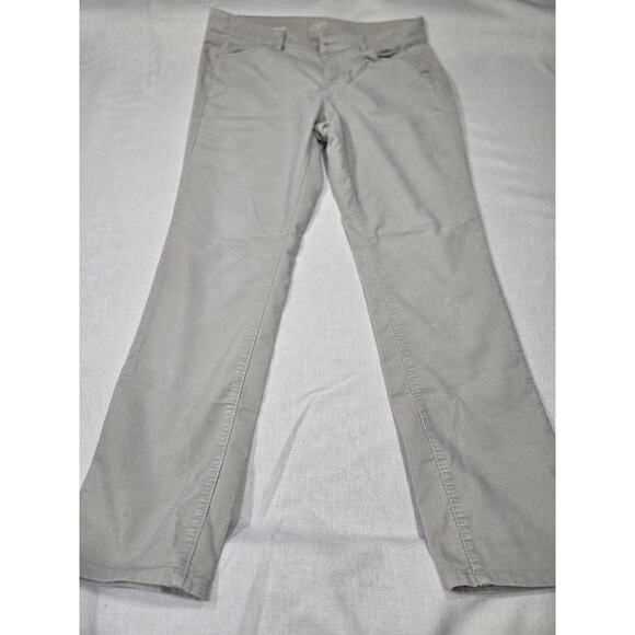 LOFT‎ Modern Straight Leg Corduroy Pants Size 31/12 Neutral Tan - Picture 1 of 5
